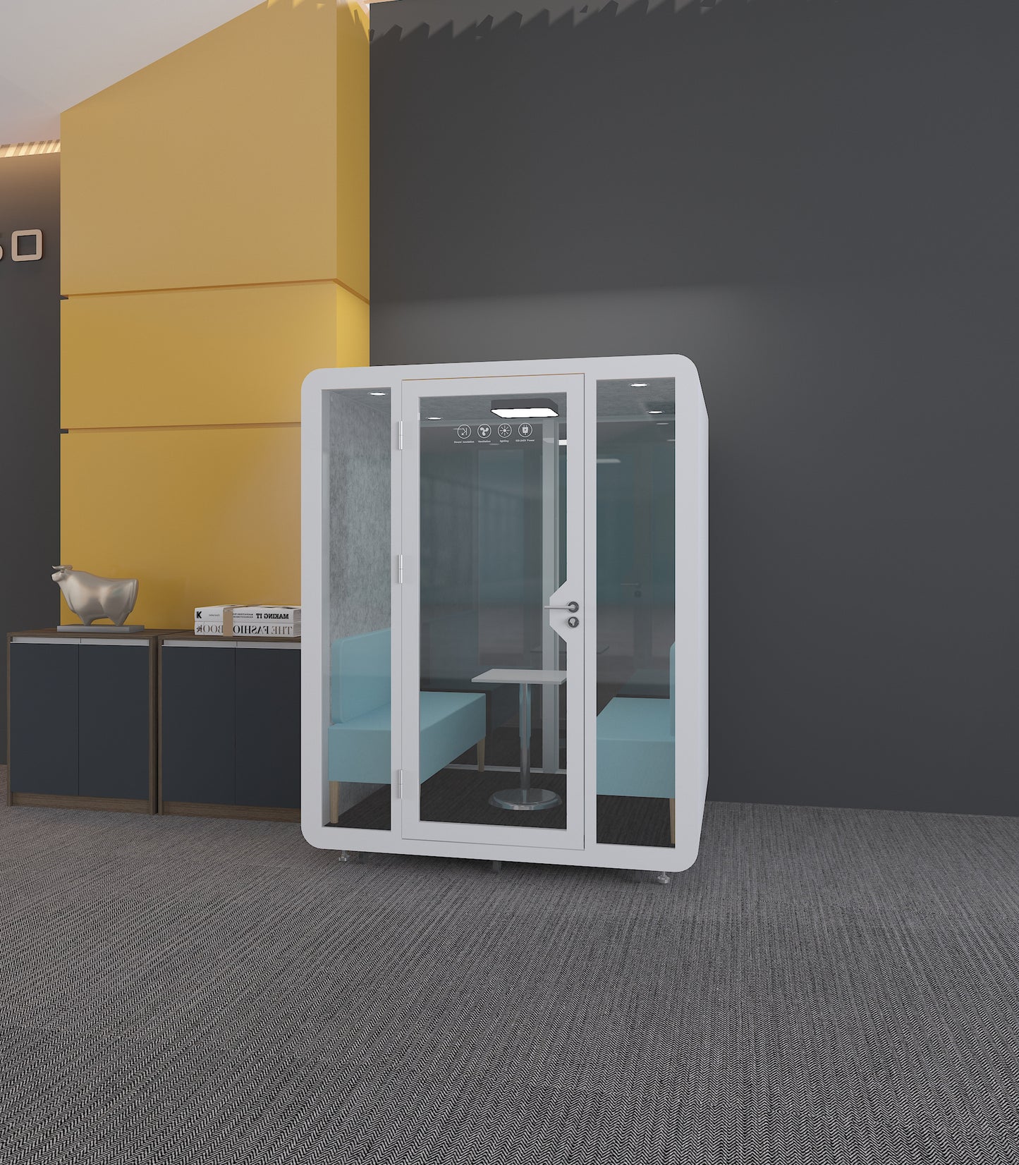 Mobile Office SoundProof Pod Booth for 4-6 People