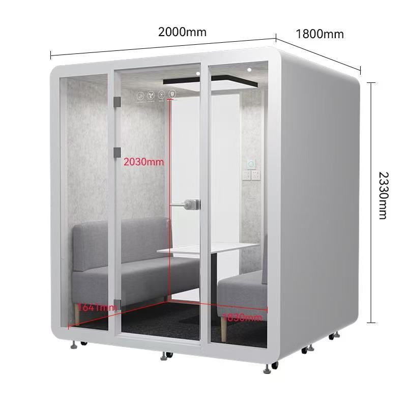 Mobile Office SoundProof Pod Booth  for 4-6 People