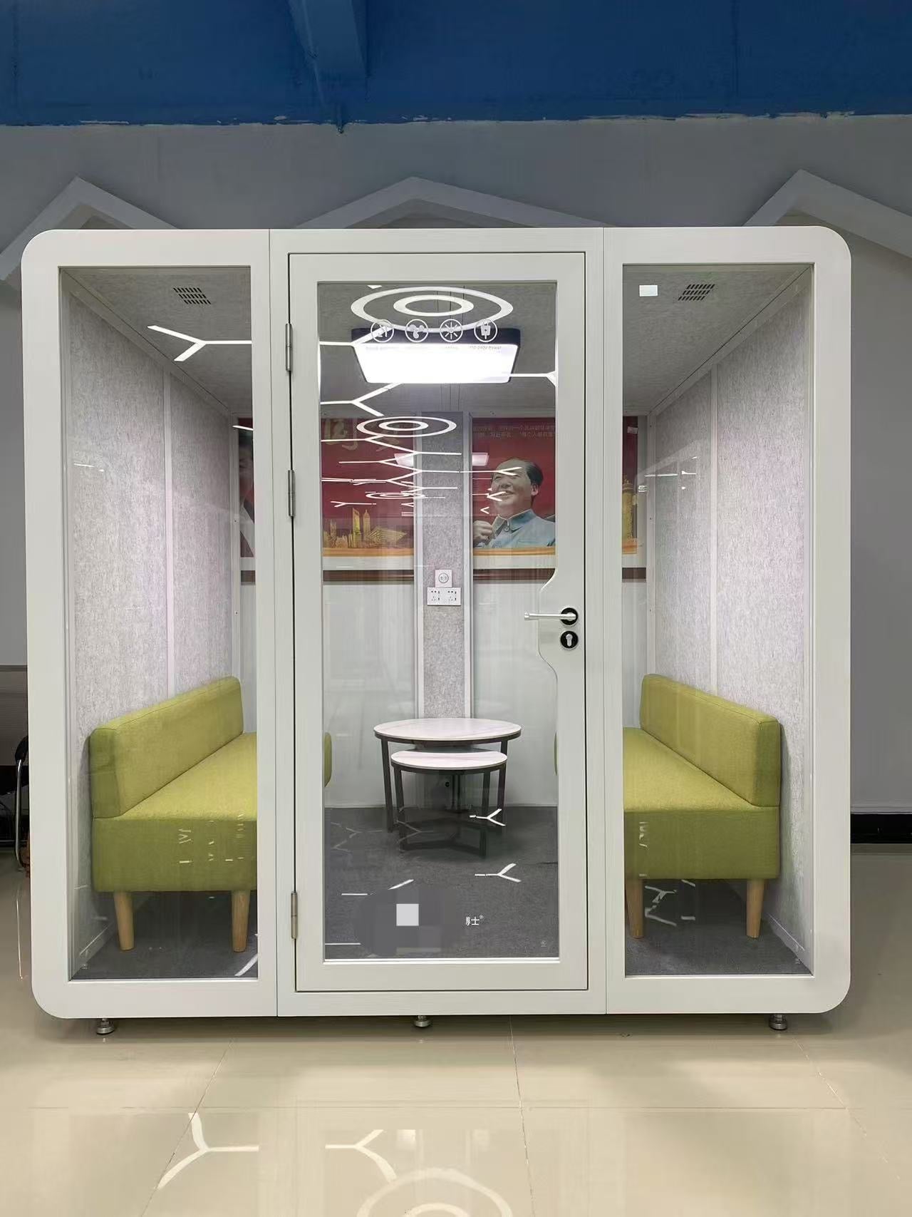 Mobile Office SoundProof Pod Booth  for 4-6 People
