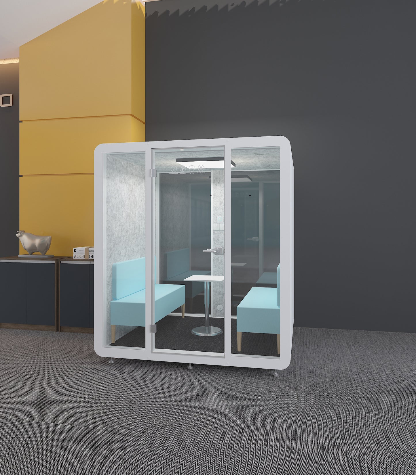 Mobile Office SoundProof Pod Booth  for 4-6 People