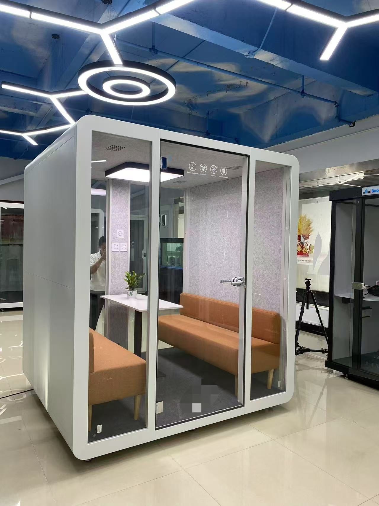 Mobile Office SoundProof Pod Booth  for 4-6 People