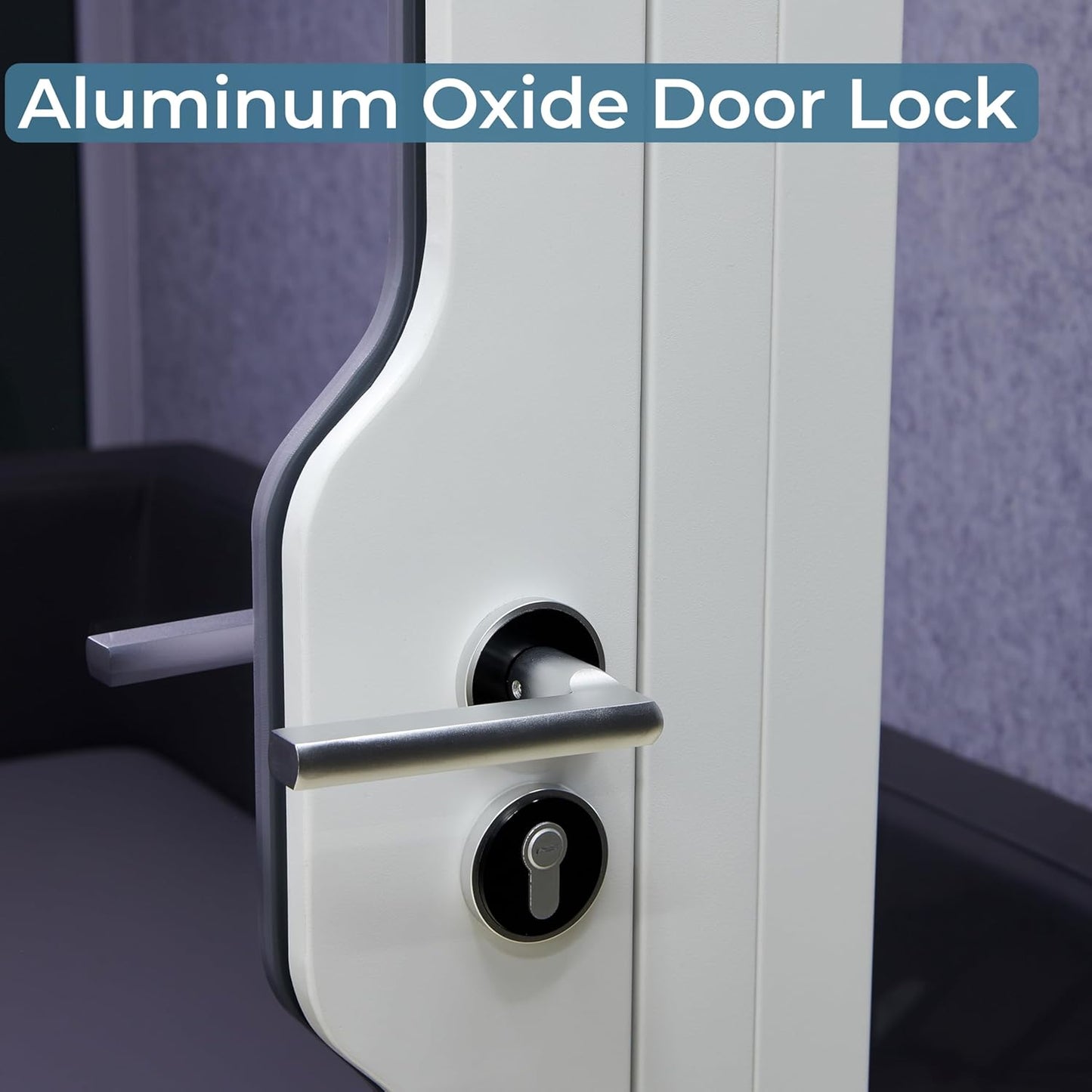 Silent Box Sound Booth LED with Lighting Centrifugal Fans and AC USB Ports XL for 8 Persons