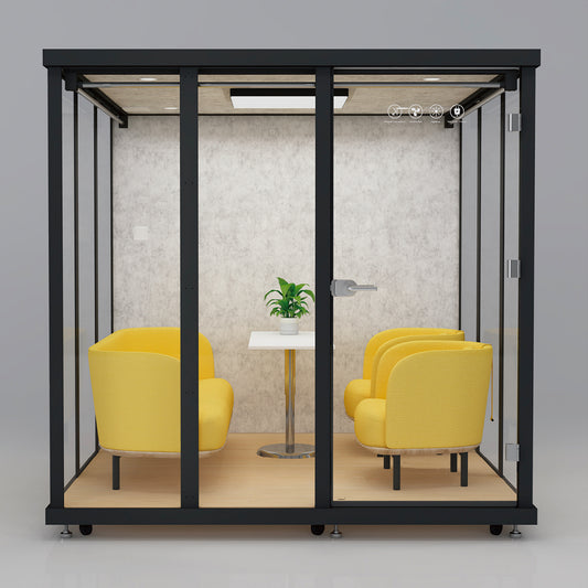 Compact Soundproof Cabin for Meetings